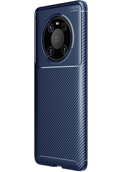Huawei Mate 40 Pro Kılıf Karbon Desenli Lux Negro Silikon