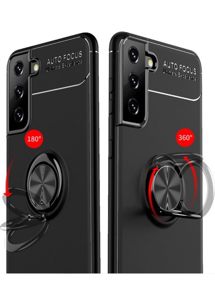 Samsung Galaxy S21 Ultra Kılıf Yüzüklü Manyetik Ravel Silikon modelleri