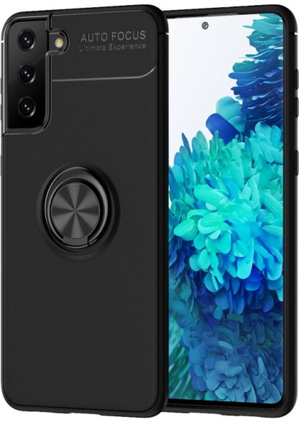 Samsung Galaxy S21 Plus Kılıf Yüzüklü Manyetik Ravel Silikon