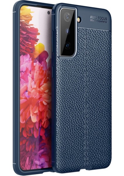 Samsung Galaxy S21 Plus Kılıf Deri Desenli Lux Niss Silikon