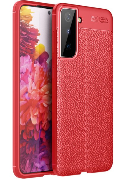 Samsung Galaxy S21 Plus Kılıf Deri Desenli Lux Niss Silikon