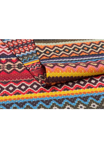 Alara Multy 3205 Çok Renkli Çift Taraflı Dokuma Kilim