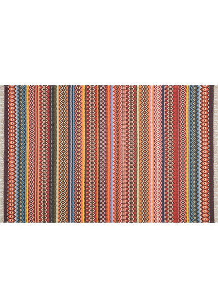Alara Multy 3205 Çok Renkli Çift Taraflı Dokuma Kilim