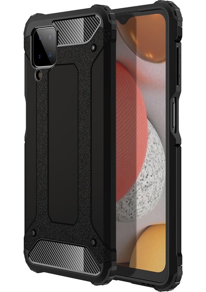 Samsung Galaxy A12 Kılıf Çift Katmanlı Armour Case