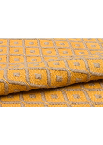 Jüt Sarı 5025 Dokuma Desenli Saçaklı Kilim modelleri
