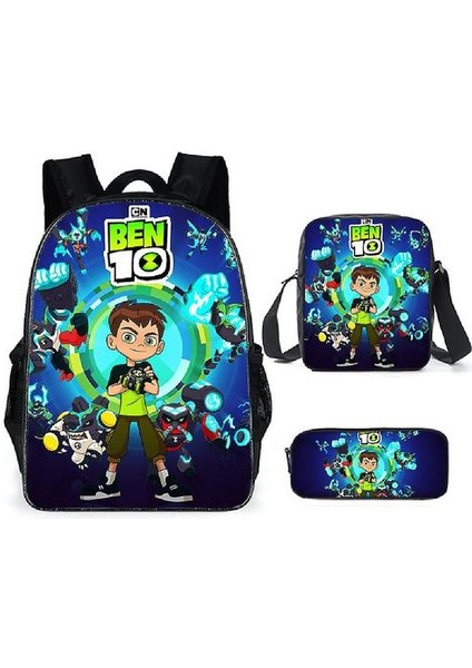 3 Parça Okul Çantası Anime 3D Baskı (Yurt Dışından)