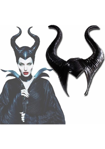 Women Maleficent Horns Evil Queen Headpiece Fancy Costume Cosplay Hat Adult(Yurt Dışından)