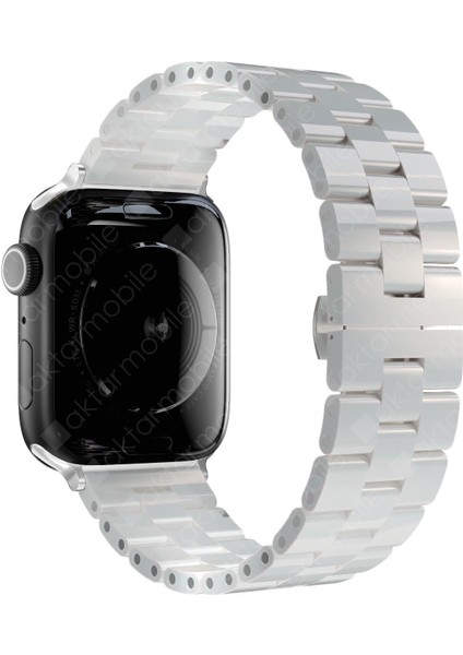 Apple Watch 8 45 mm Uyumlu Seramik Kordon Premium Seramik Kayış fırsatları