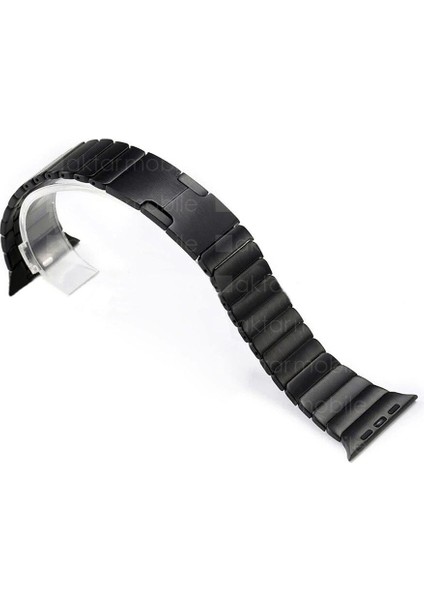 Apple Watch 8 45 mm Uyumlu Metal Kordon Baklalı Model Bilezik Çelik Kayış