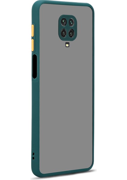 Xiaomi Redmi Note 9 Pro Kılıf Renkli Kenarlı Kamera Korumalı Buzlu Hux Kapak