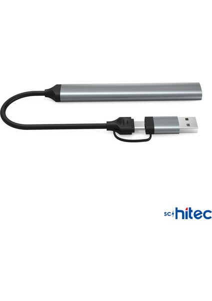 5in1 Usba ve Type-C To Usba 3.01, Tf, Sd Çoklayıcı Hub Adaptör