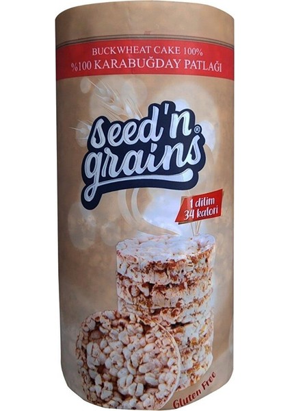 Seed'n Grains Karabuğday Patlağı 125G