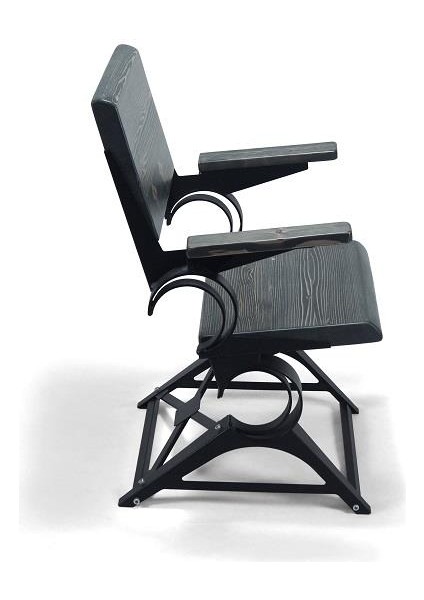 Doğal Ağaç Masif Kütük Sandalye Konforlu Sandalye Metal Ayak modelleri