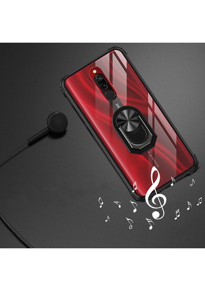 Xiaomi Redmi 8 Kılıf Silikon Kenarlı Renkli Mayetik Yüzüklü Mola Kapak fiyatları