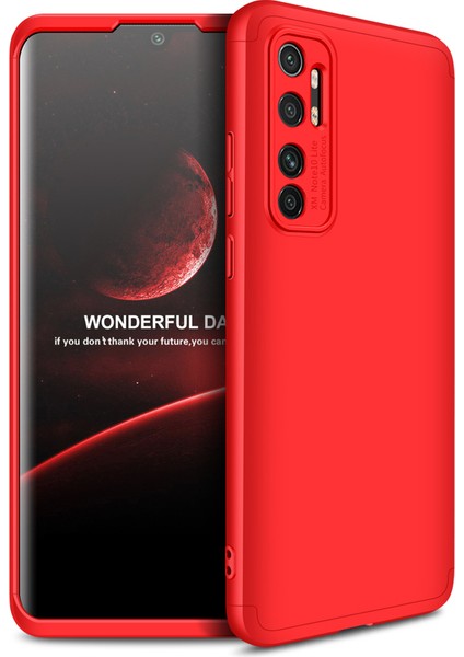 Xiaomi Mi Note 10 Lite Kılıf 3 Parça 360 Zore Ays Kapak