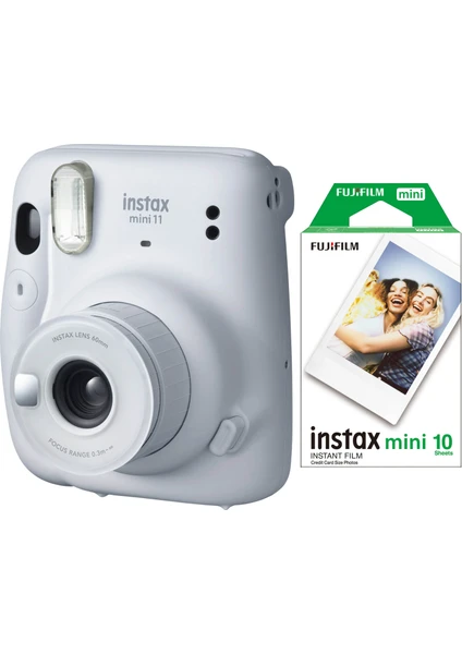 Instax Mini 11 Beyaz Fotoğraf Makinesi 10'lu Film