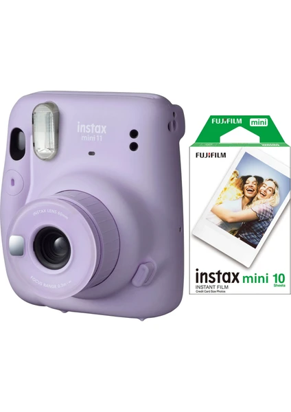 Instax Mini 11 Lila Fotoğraf Makinesi 10'lu Film