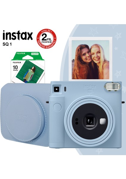 Instax Sq1 Buz Mavi Fotoğraf Makinesi ve Seti 3