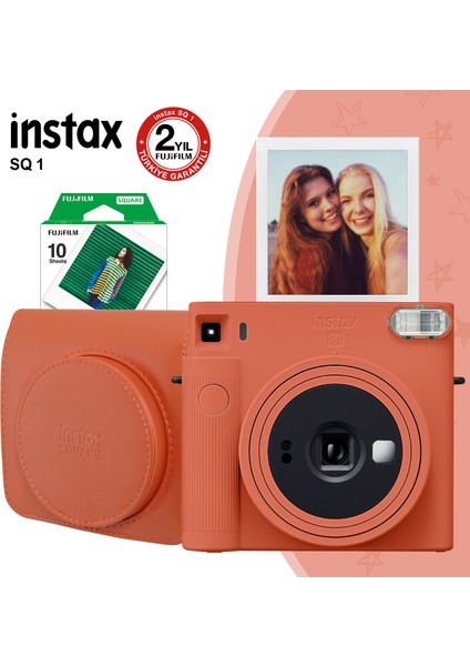 Instax Sq1 Terracotta Turuncu Fotoğraf Makinesi ve Seti 3