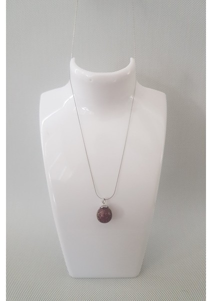 Mürdüm Top Kolye Özel Aroma Terapi Kolyesi Uçucu Yağ Hediyeli