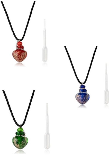 Kalp Kolye Lacivert Özel Tıpalı Aroma Terapi Kolyesi Uçucu Yağ Hediyeli modelleri