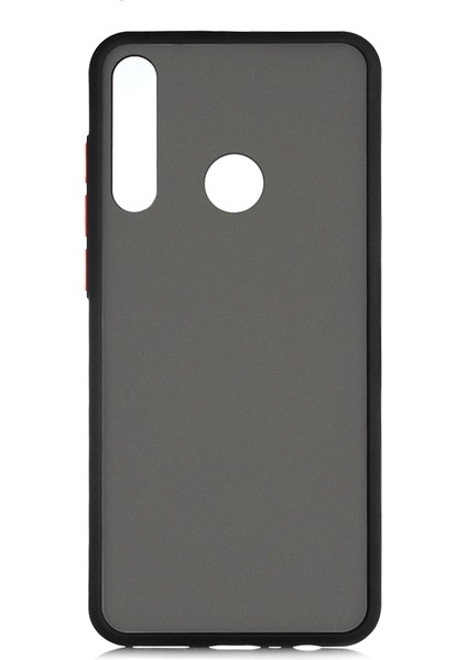 Huawei Y6P Kılıf Renkli Silikon Kenarlı Buzlu Fri Kapak