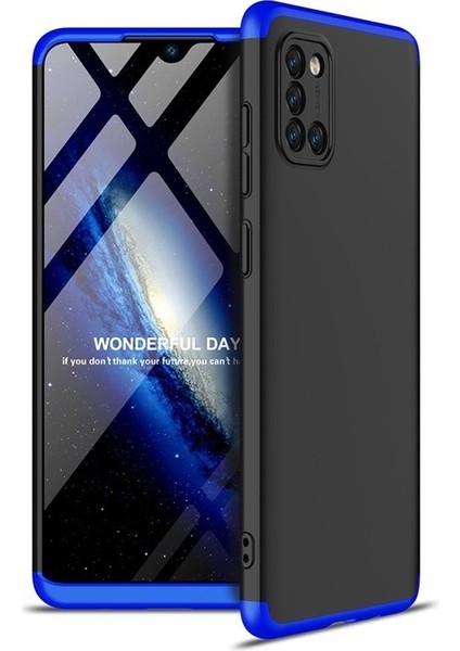 Samsung Galaxy A31 Kılıf 3 Parça 360 Zore Ays Kapak