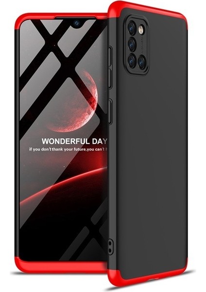 Samsung Galaxy A31 Kılıf 3 Parça 360 Zore Ays Kapak