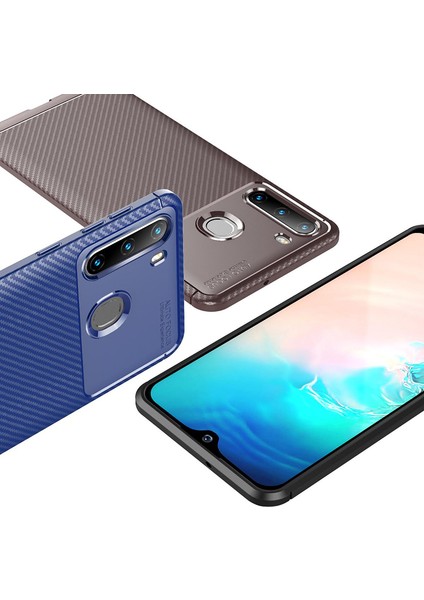 Samsung Galaxy A11 Kılıf Karbon Desenli Lux Negro Silikon fiyatları