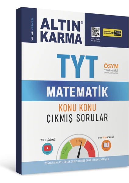 Altın Karma Yayınları  TYT Matematik Konu Konu Çıkmış Sorular