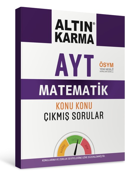 Altın Karma Yayınları AYT   Matematik  Konu Konu Çıkmış Sorular