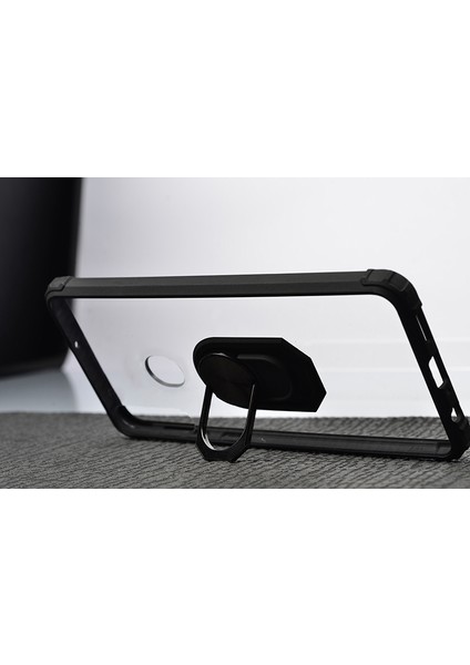 Huawei Y6S Kılıf Silikon Kenarlı Yüzüklü Manyetik Mola Kapak modelleri