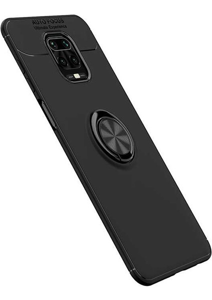Xiaomi Redmi Note 9 Pro Kılıf Yüzüklü Manyetik Ravel Silikon