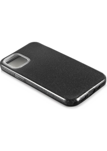 Apple iPhone 12 Pro Kılıf Simli Parlak Shining Silikon