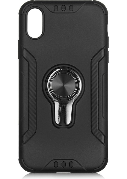Apple iPhone Xr Kılıf Ultra Korumalı Yüzüklü Manyetik Coco Kapak