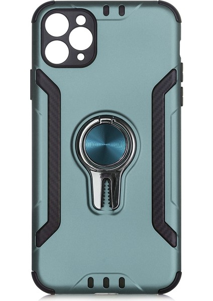 Apple iPhone 11 Pro Max Kılıf Ultra Korumalı Yüzüklü Manyetik Coco Kapak