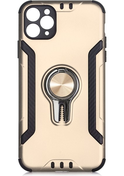 Apple iPhone 11 Pro Max Kılıf Ultra Korumalı Yüzüklü Manyetik Coco Kapak