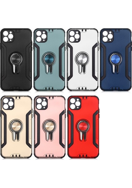 Apple iPhone 11 Pro Max Kılıf Ultra Korumalı Yüzüklü Manyetik Coco Kapak