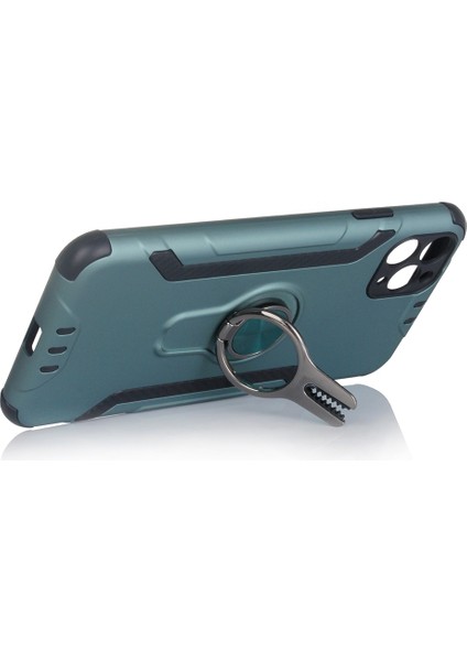 Apple iPhone 11 Pro Max Kılıf Ultra Korumalı Yüzüklü Manyetik Coco Kapak
