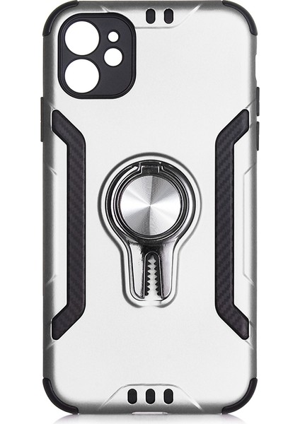 Apple iPhone 11 Kılıf Ultra Korumalı Yüzüklü Manyetik Coco Kapak