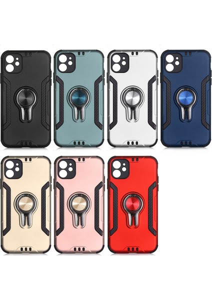 Apple iPhone 11 Kılıf Ultra Korumalı Yüzüklü Manyetik Coco Kapak