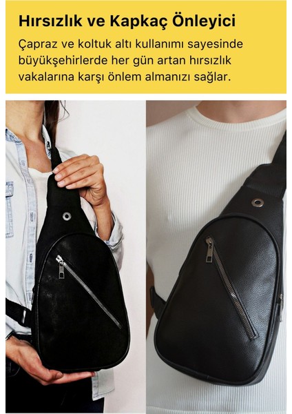 Unisex Kulaklık USB Çıkışlı Yandan Çapraz Askılı Küçük Body Bag Sırt Göğüs Kol Freebag Omuz Çantası