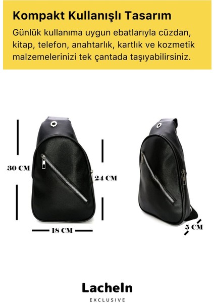 Unisex Kulaklık USB Çıkışlı Yandan Çapraz Askılı Küçük Body Bag Sırt Göğüs Kol Freebag Omuz Çantası