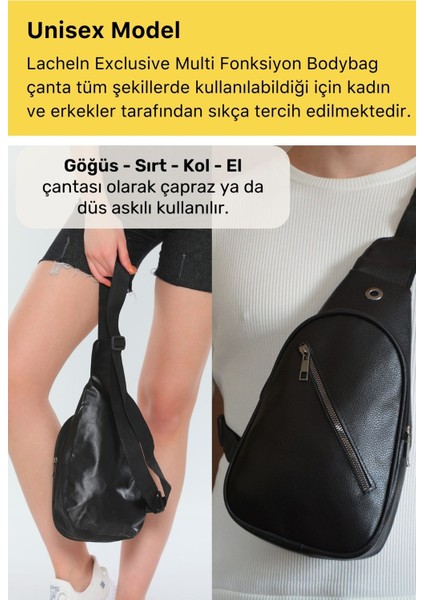 Unisex Kulaklık USB Çıkışlı Yandan Çapraz Askılı Küçük Body Bag Sırt Göğüs Kol Freebag Omuz Çantası