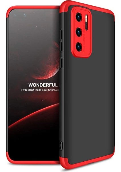 Huawei P40 Pro Kılıf 3 Parça 360 Zore Ays Kapak