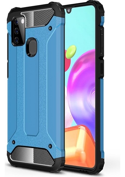 Samsung Galaxy A21S Kılıf Çift Katmanlı Armour Case
