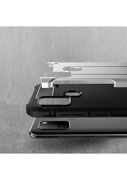 Samsung Galaxy A21S Kılıf Çift Katmanlı Armour Case