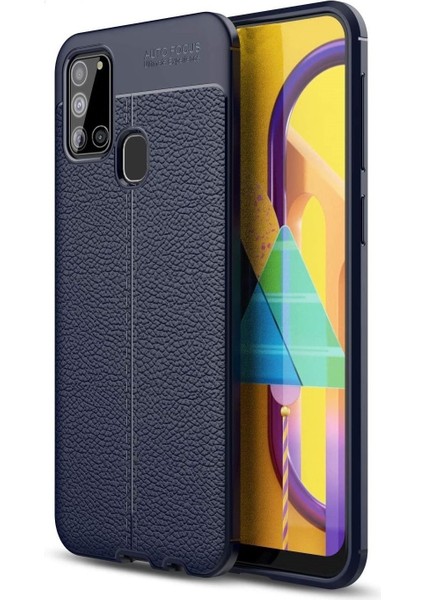 Samsung Galaxy A21S Kılıf Deri Desenli Lux Niss Silikon