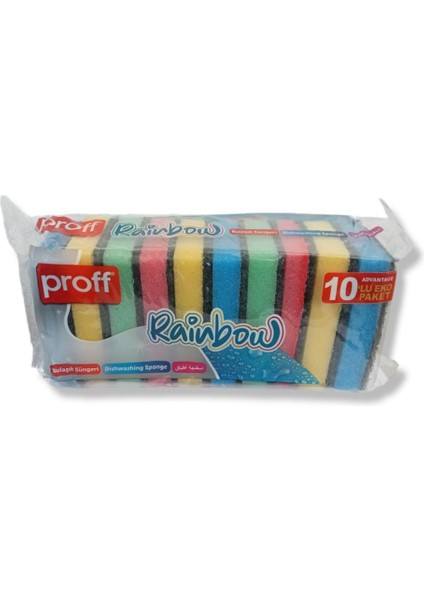 Proff Bulaşık Süngeri Rainbow 10'lu