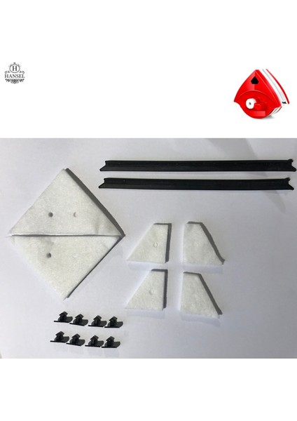 Üçgen Tip Mıknatıslı Camsil Yedek Keçe ve Lastik Aksesuarları 1 Takım